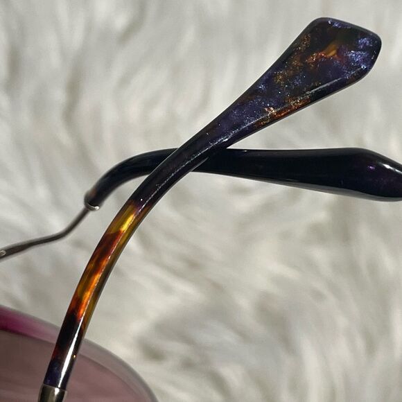Miu Miu SMU51P Gold & Purple Gradient Cat Eye Sunglasses main image 8